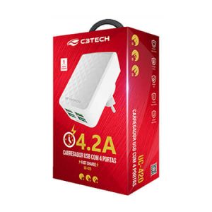 Carregador USB 4 PORTAS C3TECH