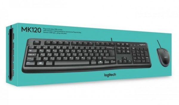 Teclado e Mouse Logitech Mk 120